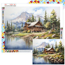 Load image into Gallery viewer, Diamond Painting - Full Square - woods lake (50*40CM)
