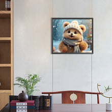Load image into Gallery viewer, Diamond Painting - Full Round - winter bear (35*30CM)
