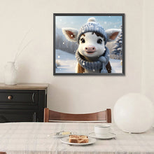 Load image into Gallery viewer, Diamond Painting - Full Round - winter cow (35*30CM)
