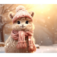 Load image into Gallery viewer, Diamond Painting - Full Round - winter alpaca (35*30CM)
