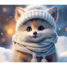 Load image into Gallery viewer, Diamond Painting - Full Round - winter fox (35*30CM)
