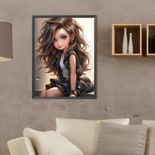 Load image into Gallery viewer, Diamond Painting - Full Round - sweet cool girl (30*40CM)
