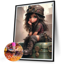 Load image into Gallery viewer, Diamond Painting - Full Round - sweet cool girl (30*40CM)
