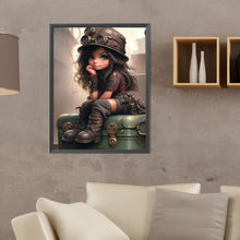 Load image into Gallery viewer, Diamond Painting - Full Round - sweet cool girl (30*40CM)
