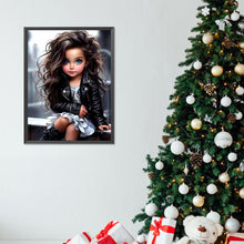 Load image into Gallery viewer, Diamond Painting - Full Round - sweet cool girl (30*40CM)
