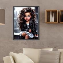 Load image into Gallery viewer, Diamond Painting - Full Round - sweet cool girl (30*40CM)

