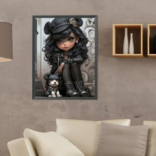 Load image into Gallery viewer, Diamond Painting - Full Round - sweet cool girl (30*40CM)
