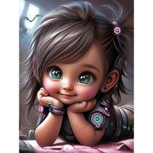 Load image into Gallery viewer, Diamond Painting - Full Round - sweet cool girl (30*40CM)
