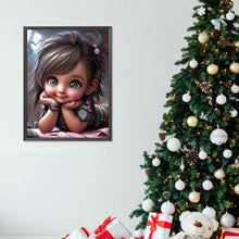 Load image into Gallery viewer, Diamond Painting - Full Round - sweet cool girl (30*40CM)
