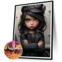 Load image into Gallery viewer, Diamond Painting - Full Round - sweet cool girl (30*40CM)
