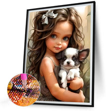 Load image into Gallery viewer, Diamond Painting - Full Round - sweet cool girl (30*40CM)

