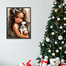 Load image into Gallery viewer, Diamond Painting - Full Round - sweet cool girl (30*40CM)
