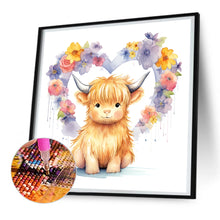 Load image into Gallery viewer, Diamond Painting - Full Round - Love highland cow baby (30*30CM)
