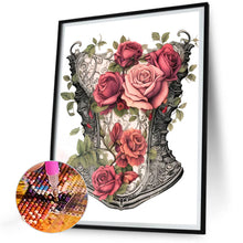 Load image into Gallery viewer, Diamond Painting - Full Round - tight rose corset (30*40CM)
