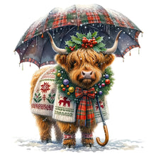 Load image into Gallery viewer, Diamond Painting - Full Round - Highland cow baby (35*35CM)
