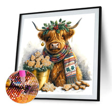 Load image into Gallery viewer, Diamond Painting - Full Round - Highland cow baby (35*35CM)
