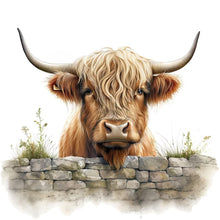 Load image into Gallery viewer, Diamond Painting - Full Round - Highland cow baby (35*35CM)
