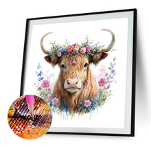 Load image into Gallery viewer, Diamond Painting - Full Round - highland cattle (35*35CM)
