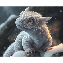 Load image into Gallery viewer, Diamond Painting - Full Round - Snow dragon baby (50*40CM)
