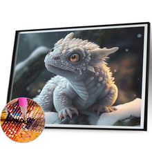 Load image into Gallery viewer, Diamond Painting - Full Round - Snow dragon baby (50*40CM)
