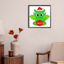 Load image into Gallery viewer, Diamond Painting - Full Round - Baby dragon, symbol of the year (30*30CM)
