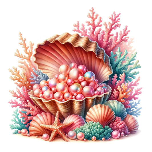 Diamond Painting - Full Round - pearl sea shell (35*35CM)