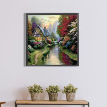 Load image into Gallery viewer, Diamond Painting - Full Square - riverside cabin (50*50CM)
