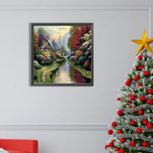 Load image into Gallery viewer, Diamond Painting - Full Square - riverside cabin (50*50CM)
