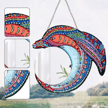 Load image into Gallery viewer, Special Shaped Diamond Painting Makeup Mirror Kit Dolphin Crystal Diamond Mirror
