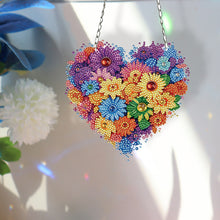 Load image into Gallery viewer, Acrylic Heart Flower Single-Sided Crystal Hanging Home Wall Decor for Wall Decor

