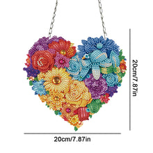Load image into Gallery viewer, Acrylic Heart Flower Single-Sided Crystal Hanging Home Wall Decor for Wall Decor

