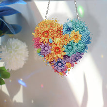 Load image into Gallery viewer, Acrylic Heart Flower Single-Sided Crystal Hanging Home Wall Decor for Wall Decor
