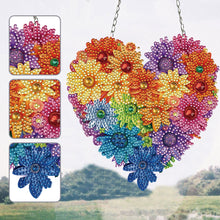 Load image into Gallery viewer, Acrylic Heart Flower Single-Sided Crystal Hanging Home Wall Decor for Wall Decor
