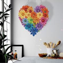 Load image into Gallery viewer, Acrylic Heart Flower Single-Sided Crystal Hanging Home Wall Decor for Wall Decor
