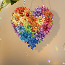 Load image into Gallery viewer, Acrylic Heart Flower Single-Sided Crystal Hanging Home Wall Decor for Wall Decor
