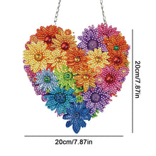 Load image into Gallery viewer, Acrylic Heart Flower Single-Sided Crystal Hanging Home Wall Decor for Wall Decor
