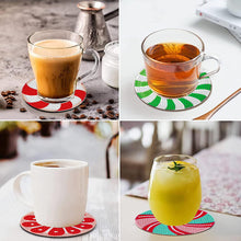 Load image into Gallery viewer, 8 Pcs Animal Texture Wooden Biscuit Diamond Painting Art Coaster Kit with Holder
