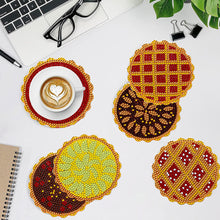 Load image into Gallery viewer, 8 Pcs Animal Texture Wooden Biscuit Diamond Painting Art Coaster Kit with Holder
