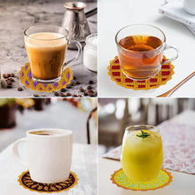 Load image into Gallery viewer, 8 Pcs Animal Texture Wooden Biscuit Diamond Painting Art Coaster Kit with Holder
