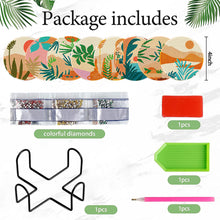 Load image into Gallery viewer, 8 Pcs Animal Texture Wooden Biscuit Diamond Painting Art Coaster Kit with Holder
