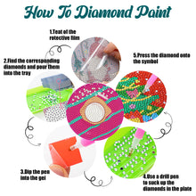 Load image into Gallery viewer, 8 Pcs Animal Texture Wooden Biscuit Diamond Painting Art Coaster Kit with Holder
