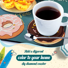 Load image into Gallery viewer, 8 Pcs Animal Texture Wooden Biscuit Diamond Painting Art Coaster Kit with Holder
