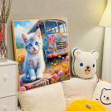 Load image into Gallery viewer, Diamond Painting - Full Round - Cat and Shuttle (40*40CM)
