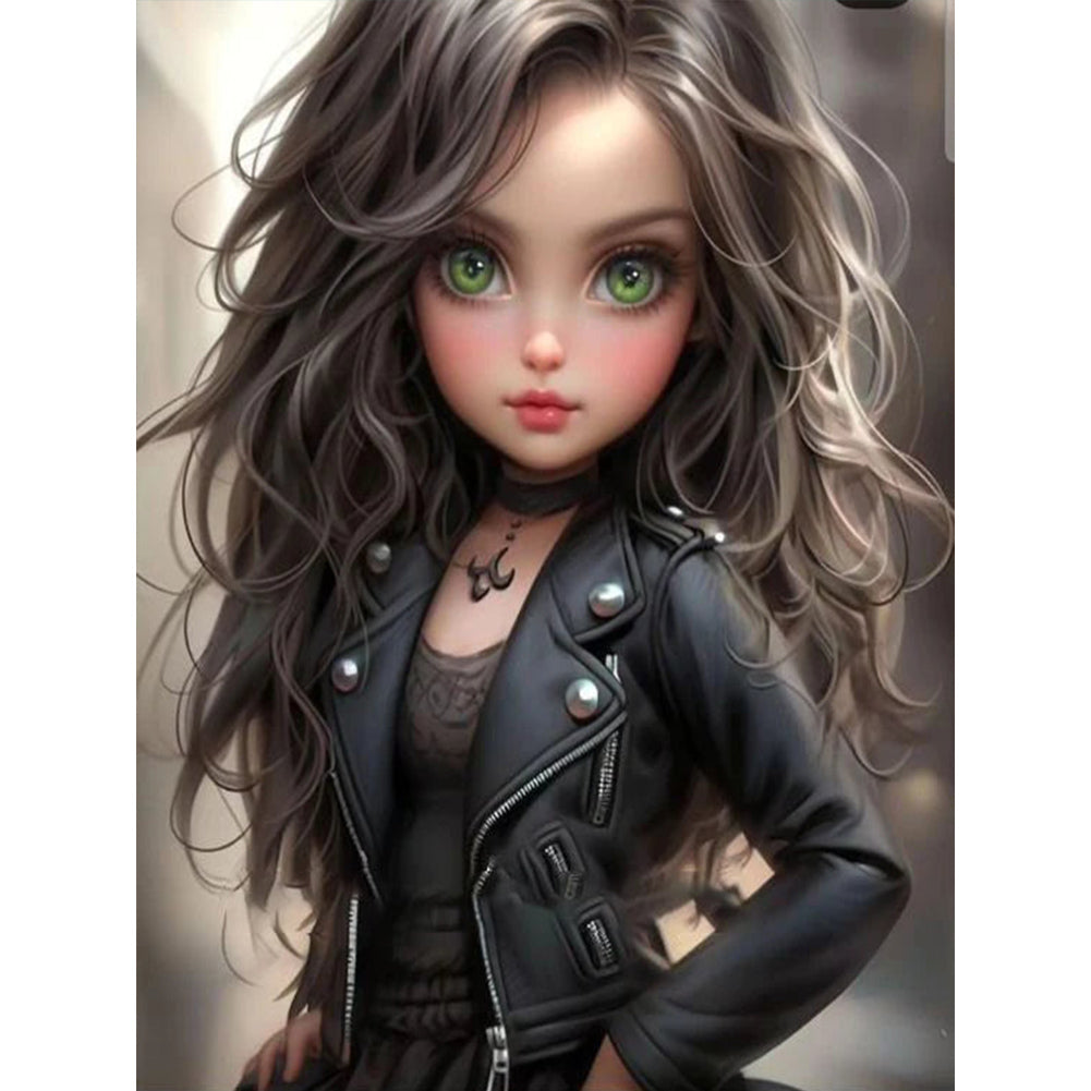 Diamond Painting - Full Round - sweet cool girl (30*40CM)