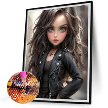 Load image into Gallery viewer, Diamond Painting - Full Round - sweet cool girl (30*40CM)
