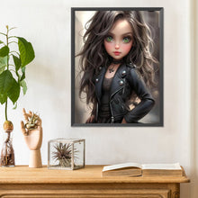Load image into Gallery viewer, Diamond Painting - Full Round - sweet cool girl (30*40CM)
