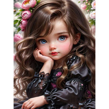 Load image into Gallery viewer, Diamond Painting - Full Round - sweet cool girl (30*40CM)
