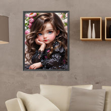 Load image into Gallery viewer, Diamond Painting - Full Round - sweet cool girl (30*40CM)
