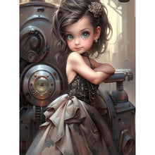 Load image into Gallery viewer, Diamond Painting - Full Round - sweet cool girl (30*40CM)
