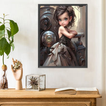 Load image into Gallery viewer, Diamond Painting - Full Round - sweet cool girl (30*40CM)
